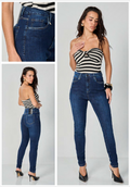 Calça jeans Skinny Cós alto