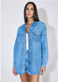 Camisão Jeans Oversized