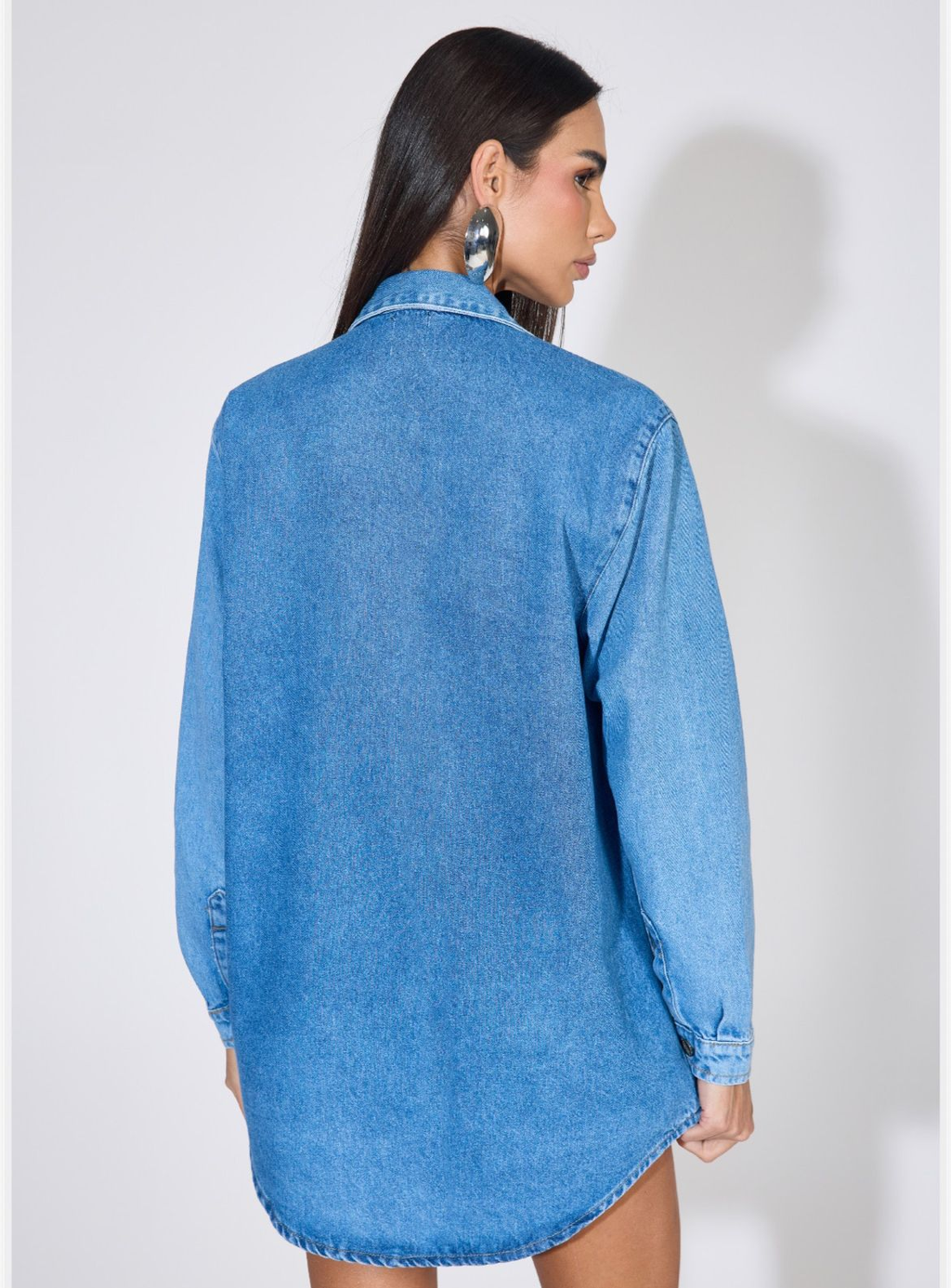 Camisão Jeans Oversized